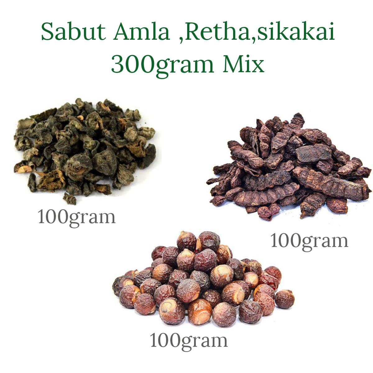 Pack of 3 – Amla, Reetha & Shikakai (Each 100g)