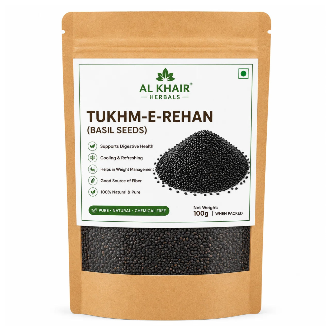 Tukhm-e-Rehan  (Basil Seeds)