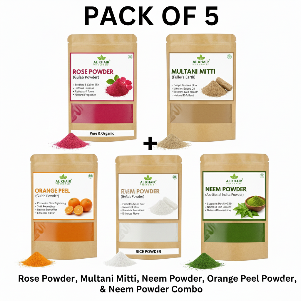 Pack of 5  (Natural skincare bundle)