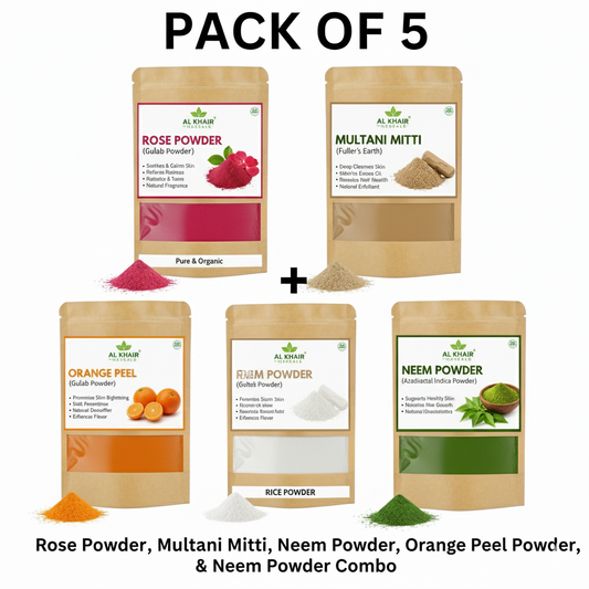 Pack of 5  (Natural skincare bundle)