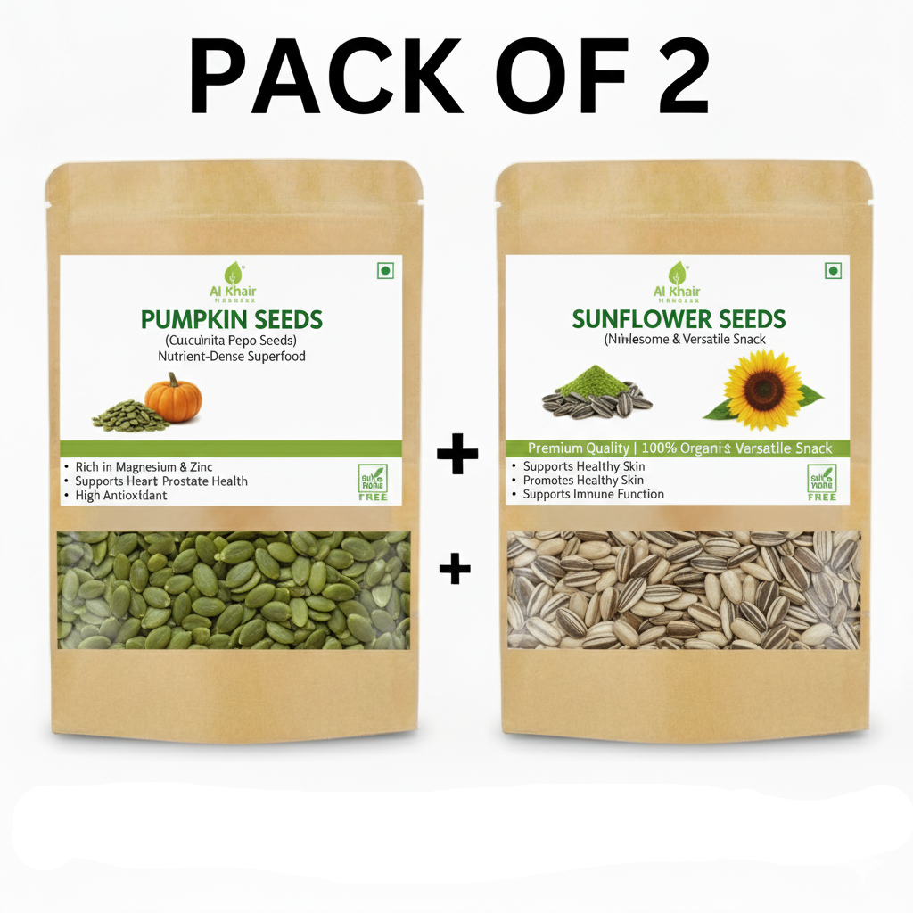 Pack of 2 – Pumpkin Seeds & Sunflower Seeds (Each 100g)