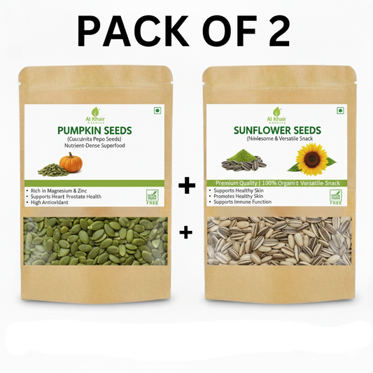Pack of 2 – Pumpkin Seeds & Sunflower Seeds (Each 100g)