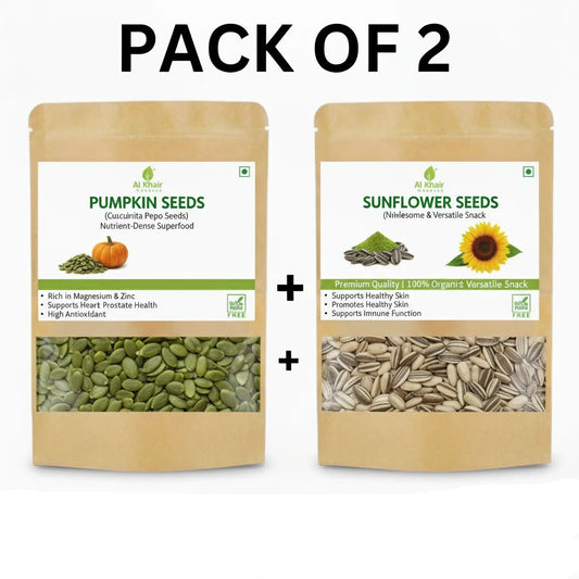 Pack of 2 – Pumpkin Seeds & Sunflower Seeds (Each 100g)